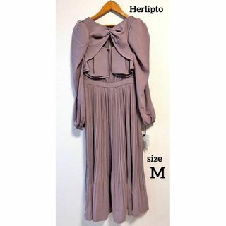 ☆美品☆ タグ付き　herlipto ピンク　プリーツ　ワンピース　Dress