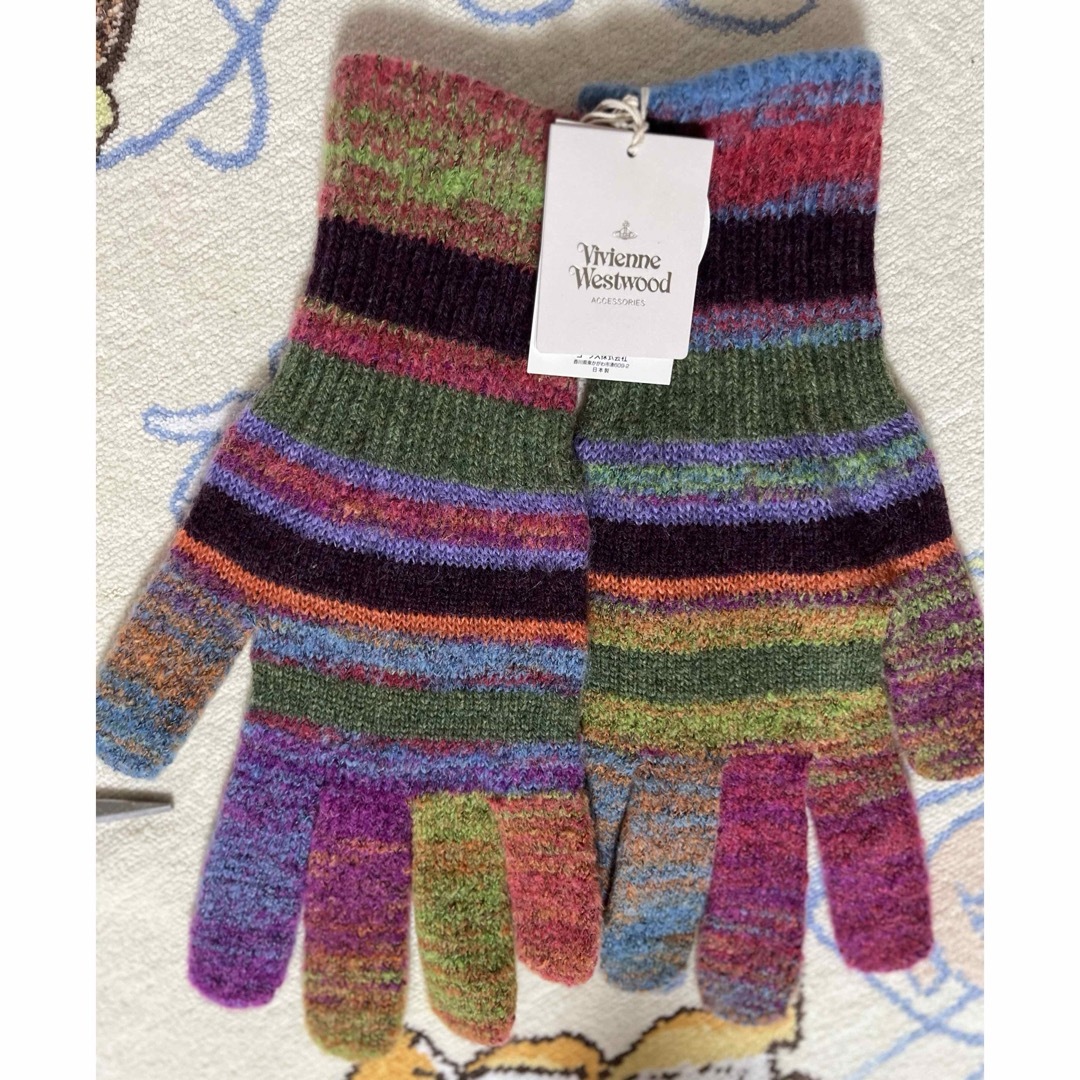 Vivienne Westwood(ヴィヴィアンウエストウッド)のヴィヴィアンウエストウッド　ニット手袋4/12 メンズのファッション小物(手袋)の商品写真