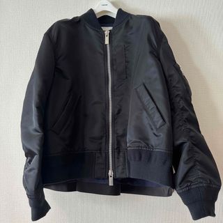 サカイ(sacai)の定番人気Sacai Nylon Twill Blouson 黒2(ブルゾン)