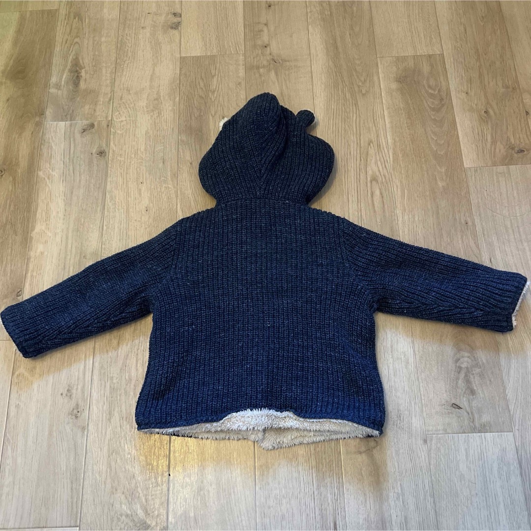 GAP(ギャップ)のbabyGAP ボアベアカーディガン 90 キッズ/ベビー/マタニティのキッズ服女の子用(90cm~)(カーディガン)の商品写真