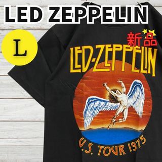 レッドツェッペリン LED Zeppelin Tシャツ ロック Lサイズ2356(Tシャツ/カットソー(半袖/袖なし))