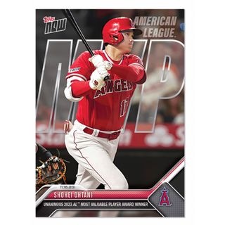 メジャーリーグベースボール(MLB)の大谷翔平　MVPカード　topps(記念品/関連グッズ)