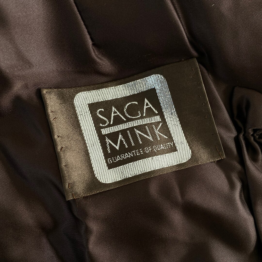 50l4 最高級毛皮 SAGA MINK サガミンク ミンクコート セミロングコート