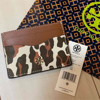 トリーバーチ(Tory Burch)のトリーバーチ　カードケース　パスケース　レオパード柄　ヒョウ柄　豹柄(名刺入れ/定期入れ)