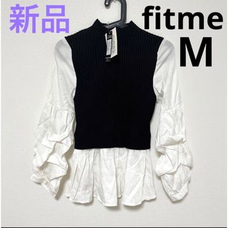 新品　fitme トップス　レディース(シャツ/ブラウス(長袖/七分))