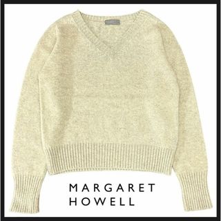 MARGARET HOWELL - 極美品 マーガレットハウエル カシミヤ 100% V