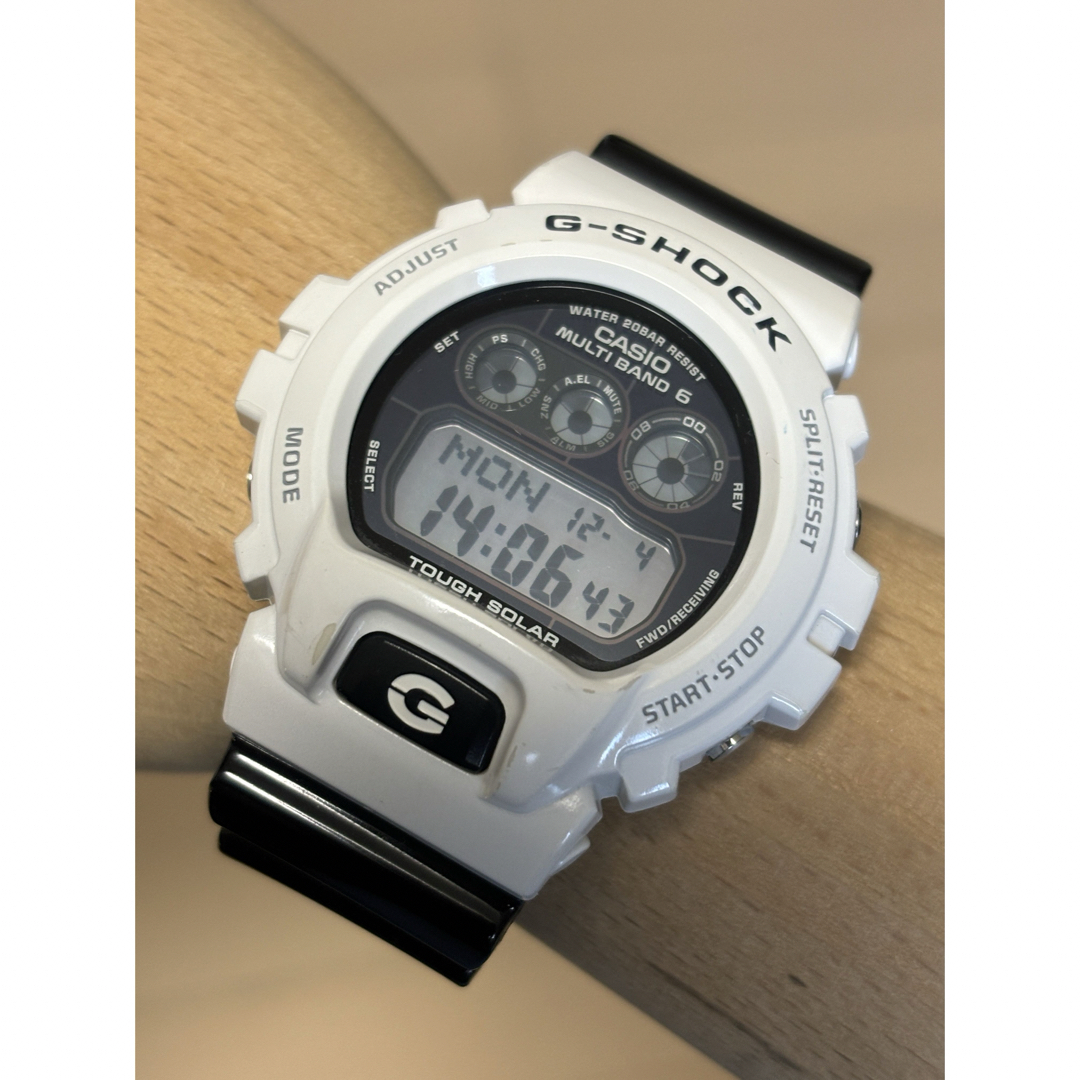 CASIO G-SHOCK デジタル　アナログ　白黒　ホワイト　ブラック