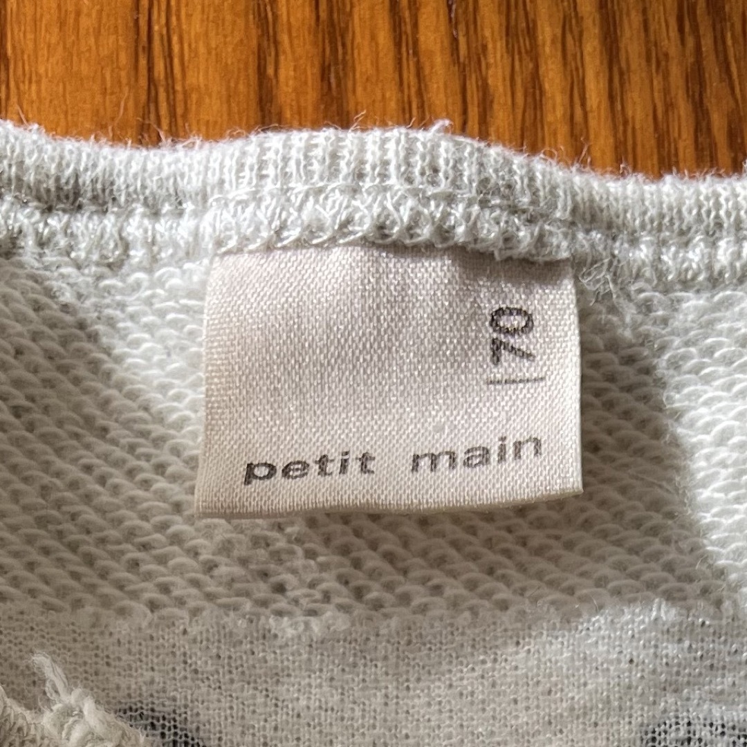 petit main(プティマイン)のプティマイン　ミッキーロンパース キッズ/ベビー/マタニティのベビー服(~85cm)(ロンパース)の商品写真