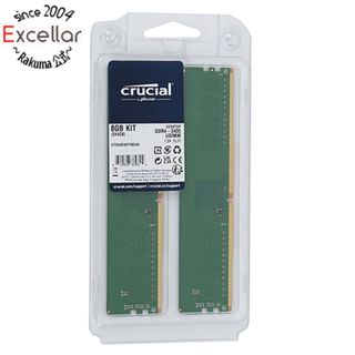 クルーシャル(crucial)の【新品訳あり(箱きず・やぶれ)】 crucial　CT2K4G4DFS824A　DDR4 PC4-19200 4GB 2枚組 元箱あり(PCパーツ)