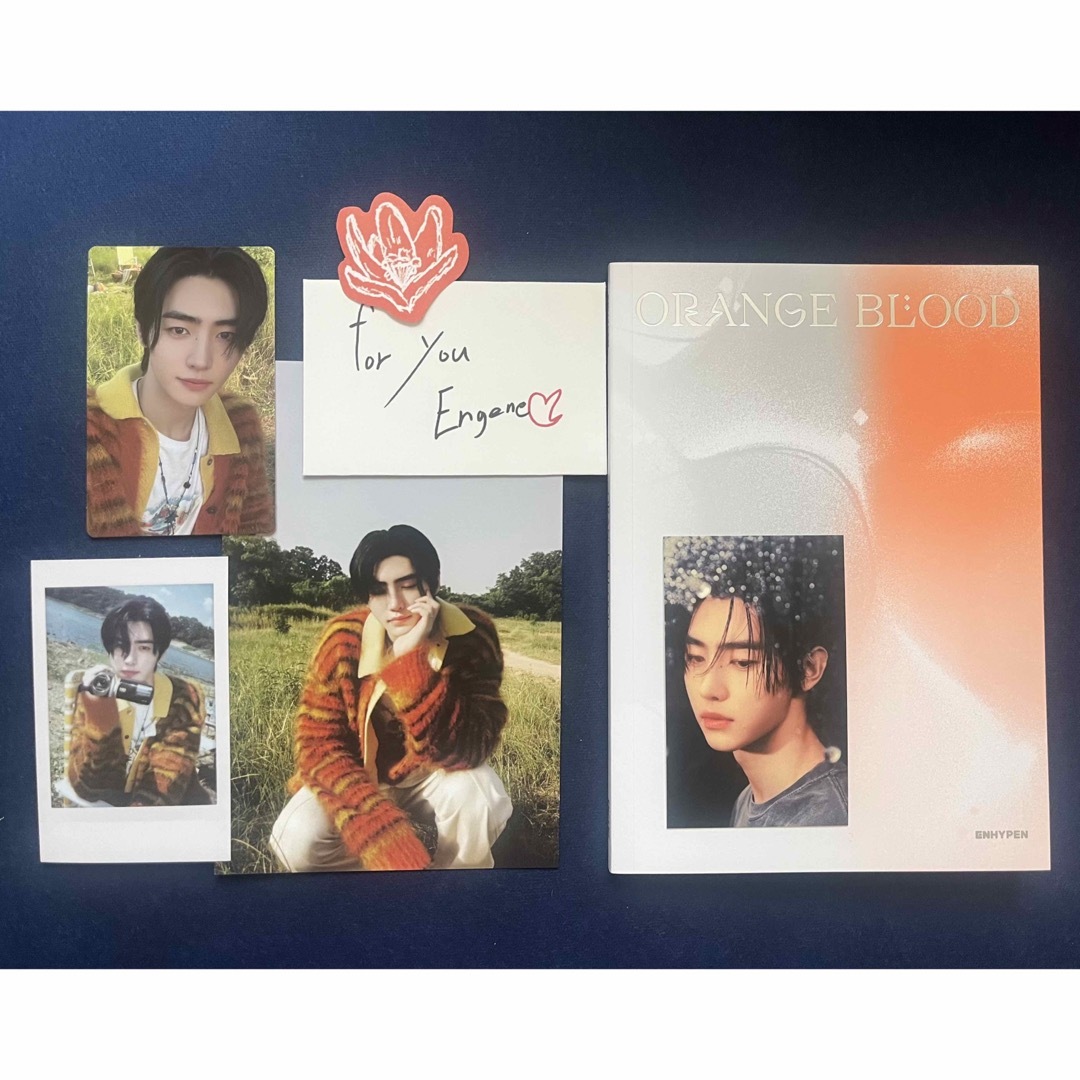ENHYPEN(エンハイプン)のENHYPEN ORANGEBLOOD ENGENEver.+ユニバ ソンフン エンタメ/ホビーのCD(K-POP/アジア)の商品写真