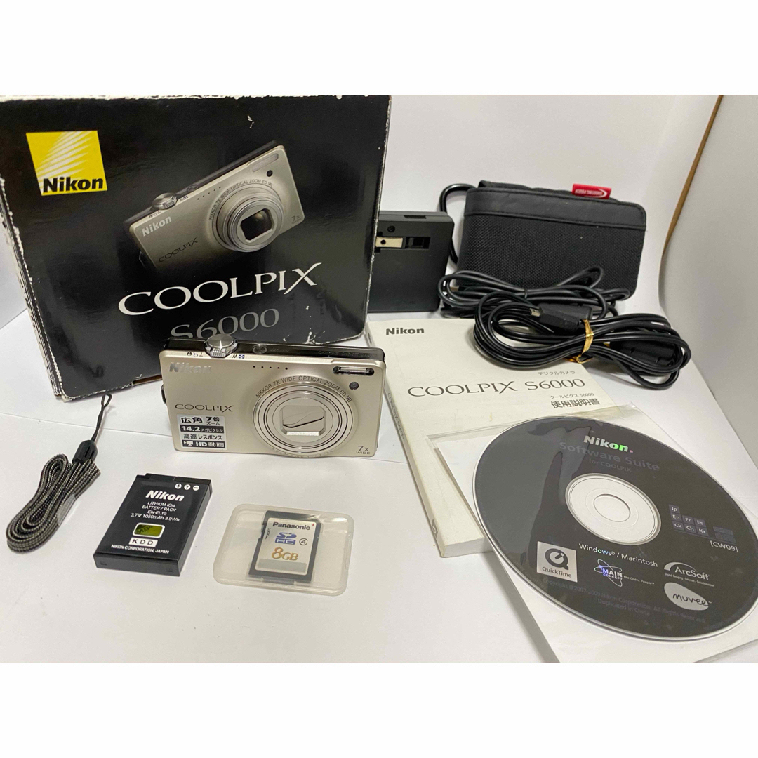 Nikon(ニコン)のNikon coolpix s6000 ニコン　クールピクス　デジタルカメラ スマホ/家電/カメラのカメラ(コンパクトデジタルカメラ)の商品写真