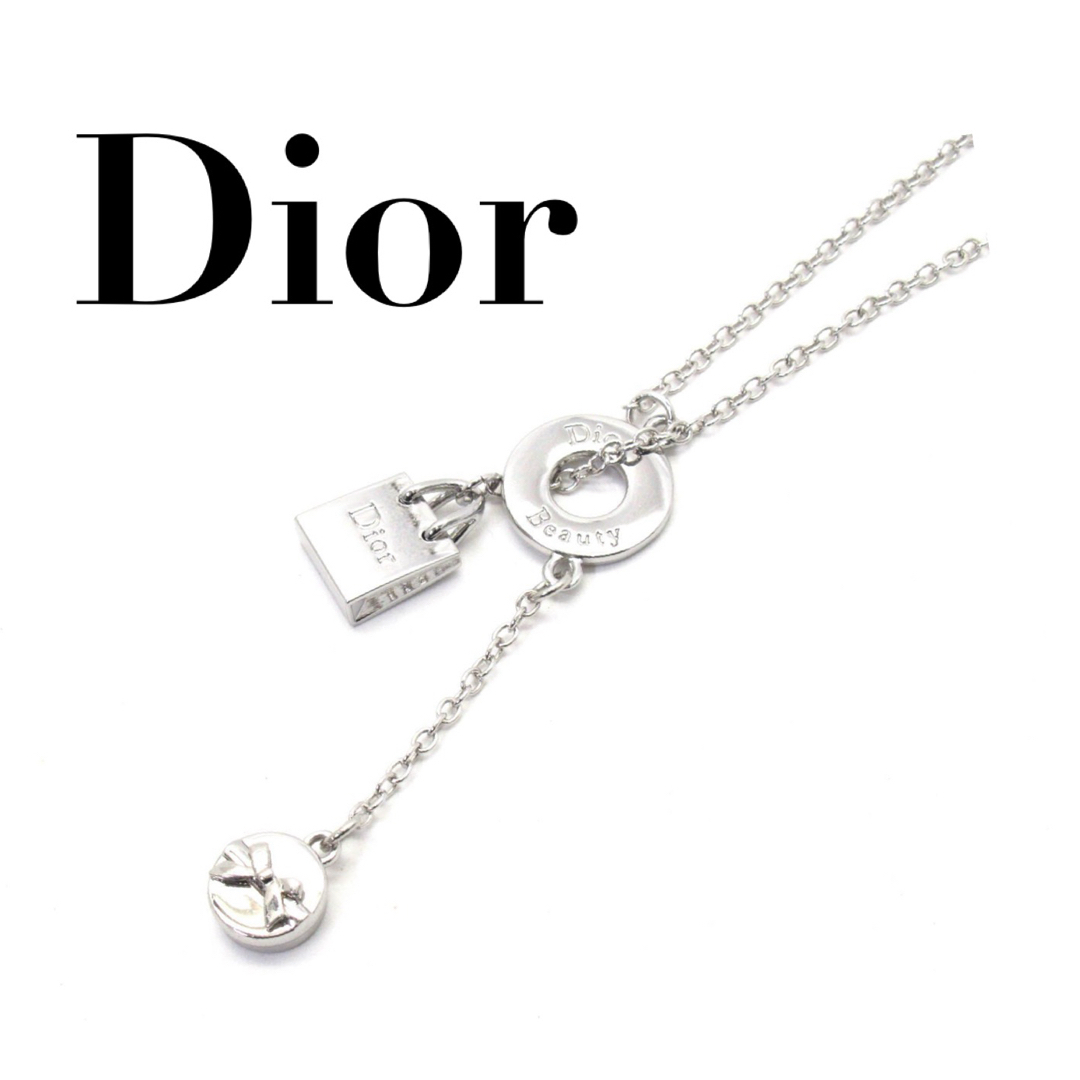 （美品）Dior ディオール Beauty ロングチャーム ネックレス