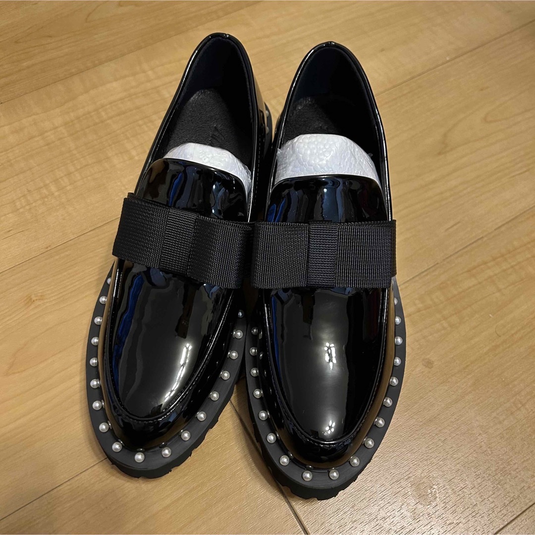 Donoban アキロン コラボ ローファー パールリボンローファー M- Donoban アキロン コラボ ローファー パールリボンローファー M-