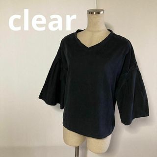 クリア(clear)のクリア秋ワイド袖シャツ(^^)3247(Tシャツ(長袖/七分))