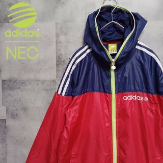 アディダス(adidas)のadidasNeo アディダスネオ メンズウィンドブレーカー M レッド(ナイロンジャケット)