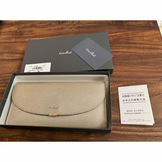 新春セール！AJIOKA 牛革　ゴールド長財布(財布)