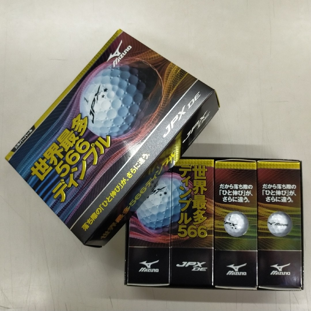 MIZUNO(ミズノ)のミズノ JPX DE ゴルフボール シルバーパール 1ダース(12個入) スポーツ/アウトドアのゴルフ(その他)の商品写真