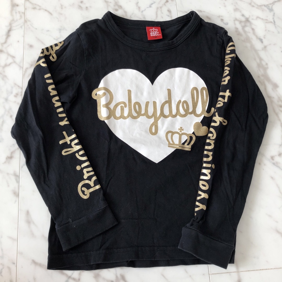 BABYDOLL(ベビードール)のBABYDOLLロンT キッズ/ベビー/マタニティのキッズ服女の子用(90cm~)(Tシャツ/カットソー)の商品写真