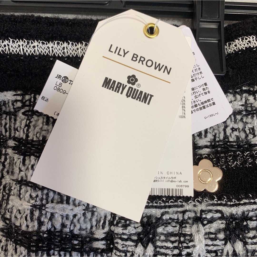 Lily Brown(リリーブラウン)の【LILY BROWN×MARY QUANT】ツイードニットスカート レディースのスカート(ミニスカート)の商品写真
