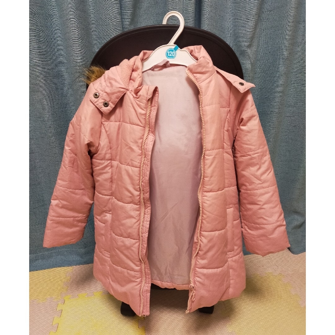 GU(ジーユー)のGU 子供 ダウンコート キッズ/ベビー/マタニティのキッズ服女の子用(90cm~)(コート)の商品写真