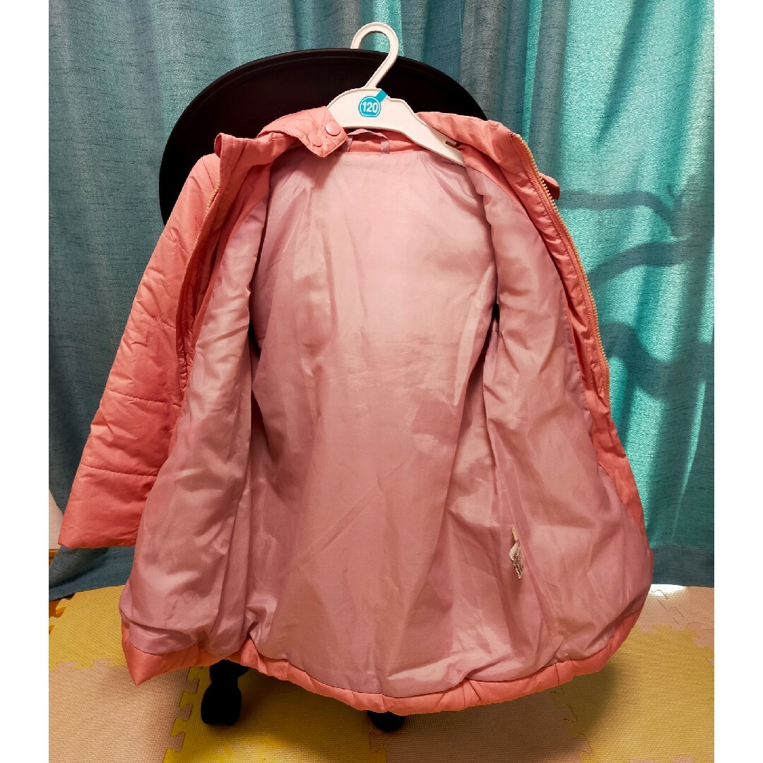 GU(ジーユー)のGU 子供 ダウンコート キッズ/ベビー/マタニティのキッズ服女の子用(90cm~)(コート)の商品写真