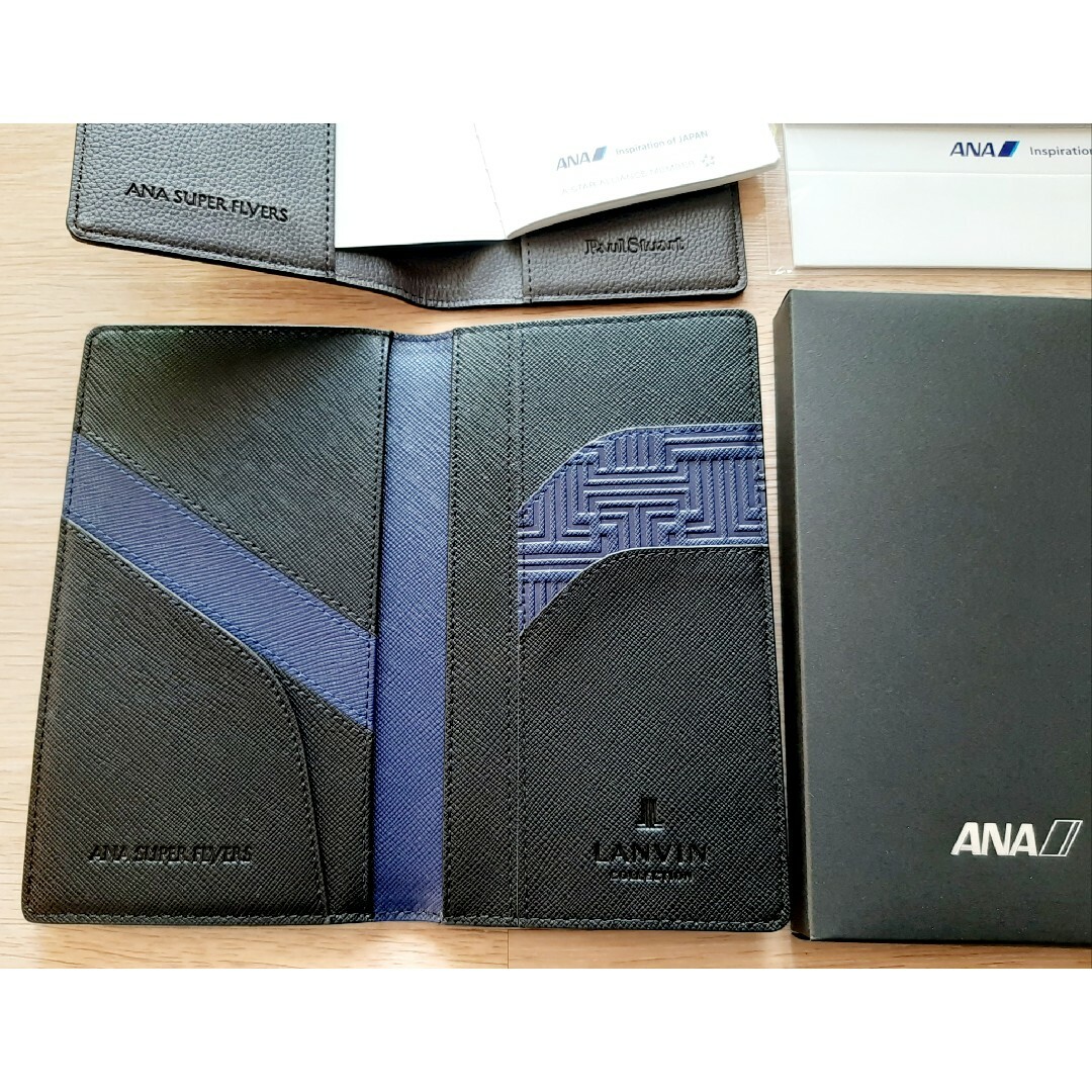 ANA(全日本空輸)(エーエヌエー(ゼンニッポンクウユ))の新品☆ANA 2024手帳Paul Stuart+卓上カレンダー 　LANVIN メンズのファッション小物(手帳)の商品写真