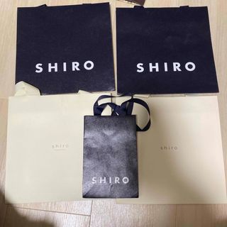 シロ(shiro)のSHIRO 紙袋　五枚セット(ショップ袋)