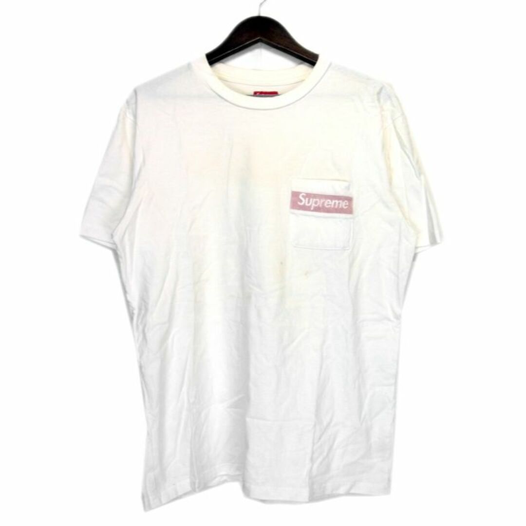 メンズSupreme Stripe Pocket Tee ポケット Tシャツ
