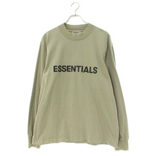 フィアオブゴッド(FEAR OF GOD)のフォグ  ESSENTIALS L/S TEE ロゴプリント長袖カットソー メンズ S(Tシャツ/カットソー(七分/長袖))