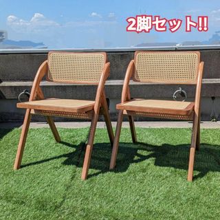 再入荷【折りたたみチェア：青】野外 フェス 持ち運び 運動会の通販 by