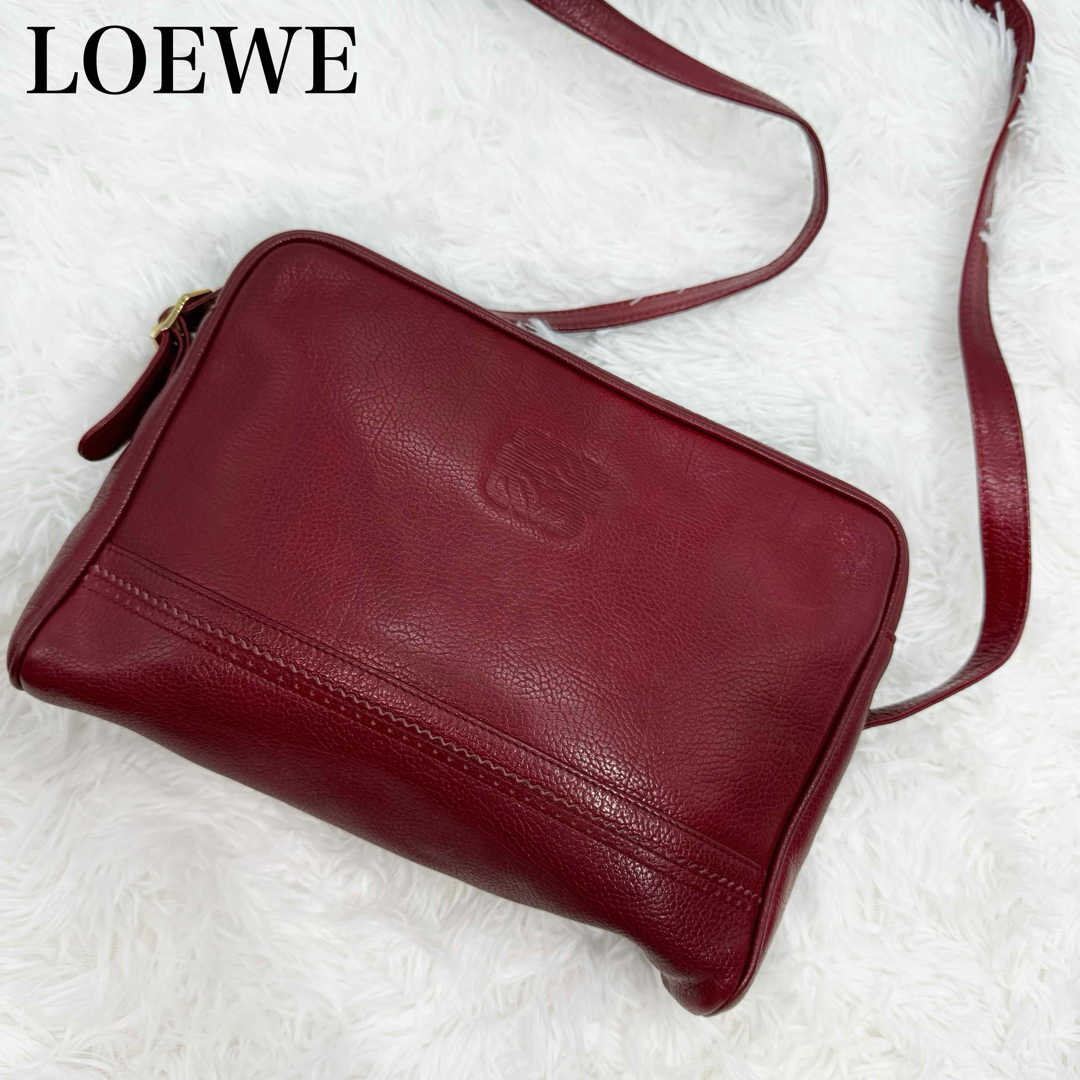 美品✨LOEWE ロエベ アナグラム ショルダーバッグ ななめがけKのLOEWE