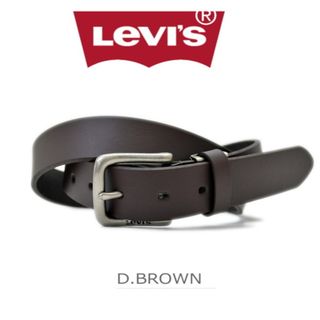 リーバイス(Levi's)のLEVI'S 6602 牛革 ベルト ３cm幅　29ミリ　ダークブラウン　新品(ベルト)