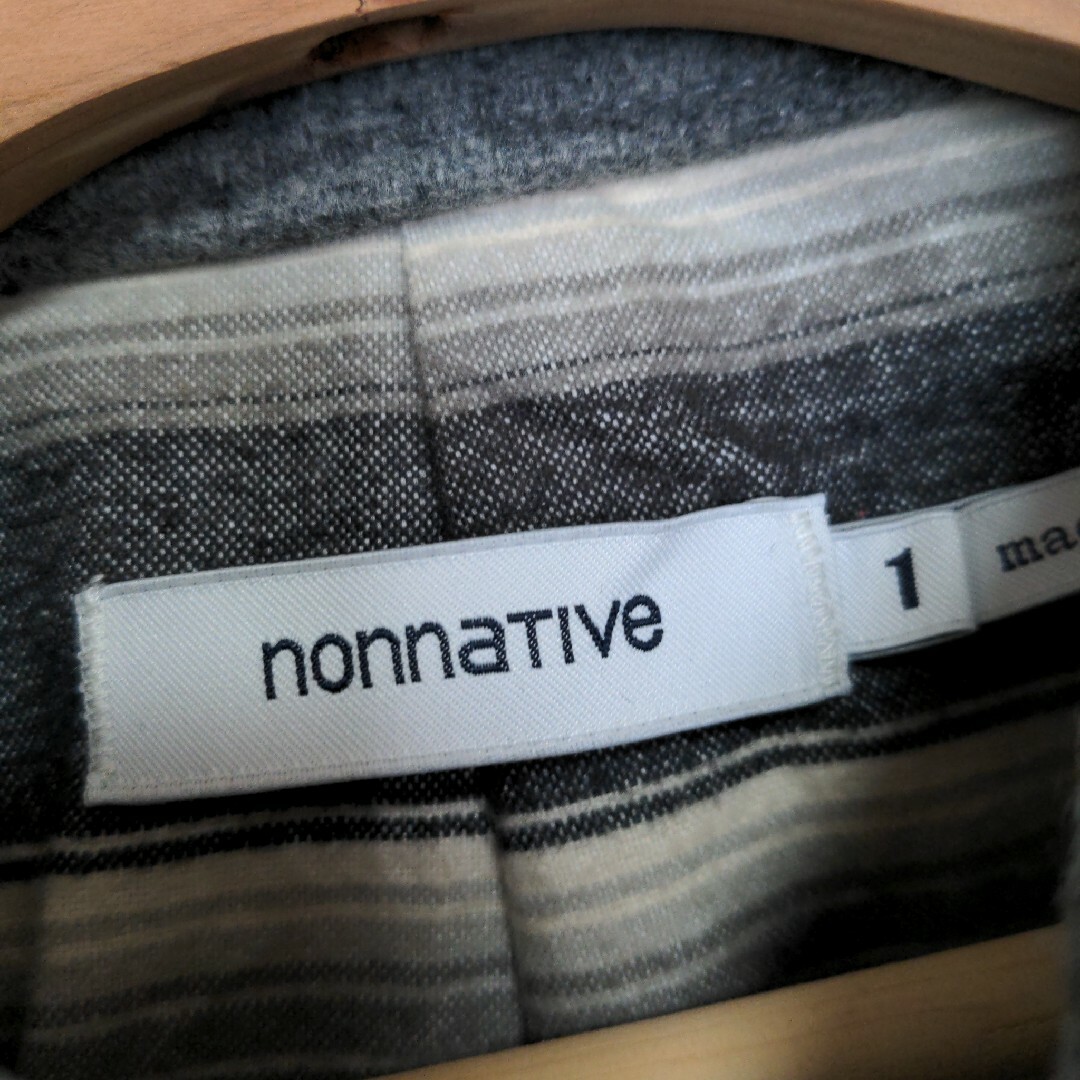 nonnative(ノンネイティブ)の【nonnative】コート　ウール　グレー　無地　NN-JU2205 メンズのジャケット/アウター(ダッフルコート)の商品写真