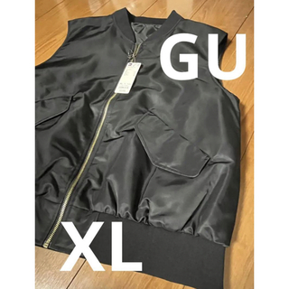GU - 【新品　未使用】タグ付き　GU新作　MA-1ベスト　オーバーサイズ
