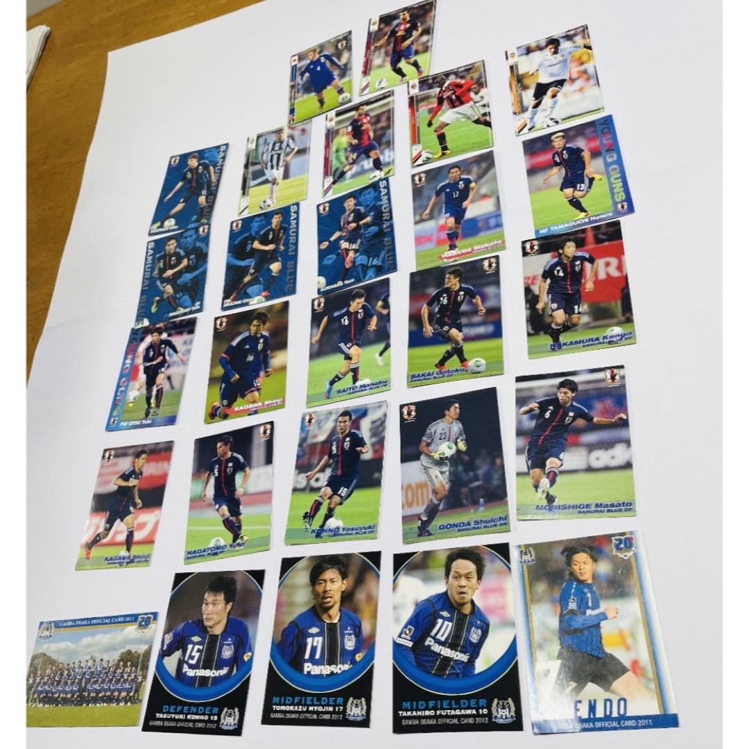 サッカー選手カード27枚 エンタメ/ホビーのタレントグッズ(スポーツ選手)の商品写真