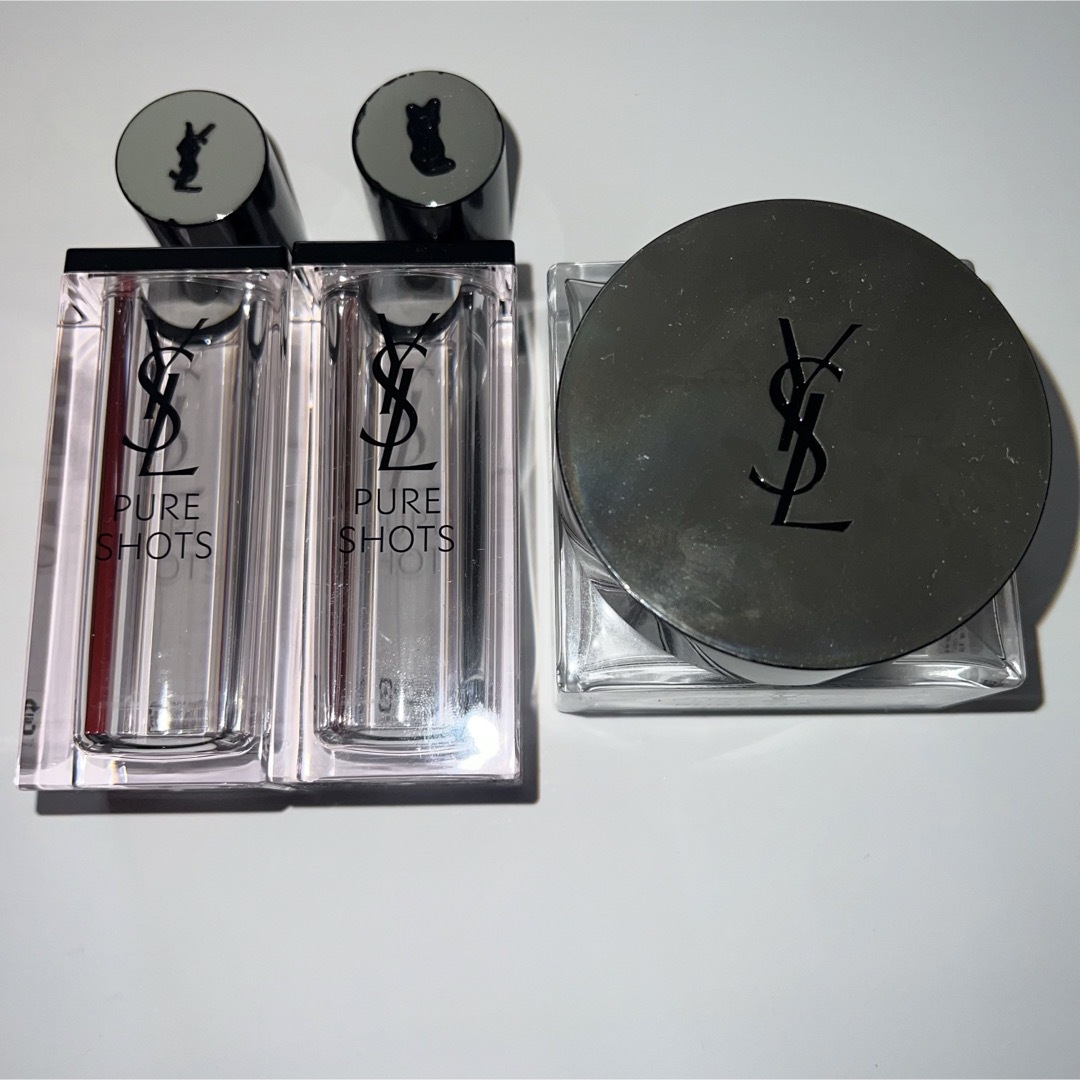 Yves Saint Laurent Beaute(イヴサンローランボーテ)のYves saint Laurent ピュアショット ケースのみ 3点 コスメ/美容のスキンケア/基礎化粧品(フェイスローラー/小物)の商品写真