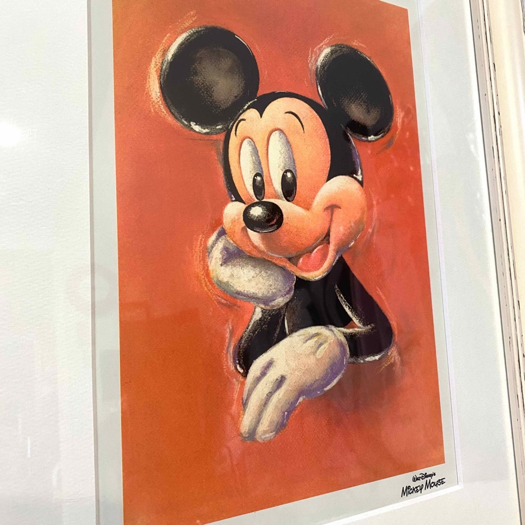 Disney ミッキーマウス ミクストメディア ディズニー版画 アート高さ52cm