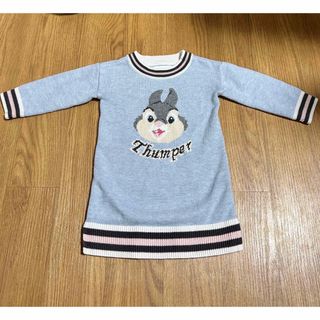 ベビーギャップ(babyGAP)のbabyGAP ワンピース ニット Disne とんすけ 90(ニット)