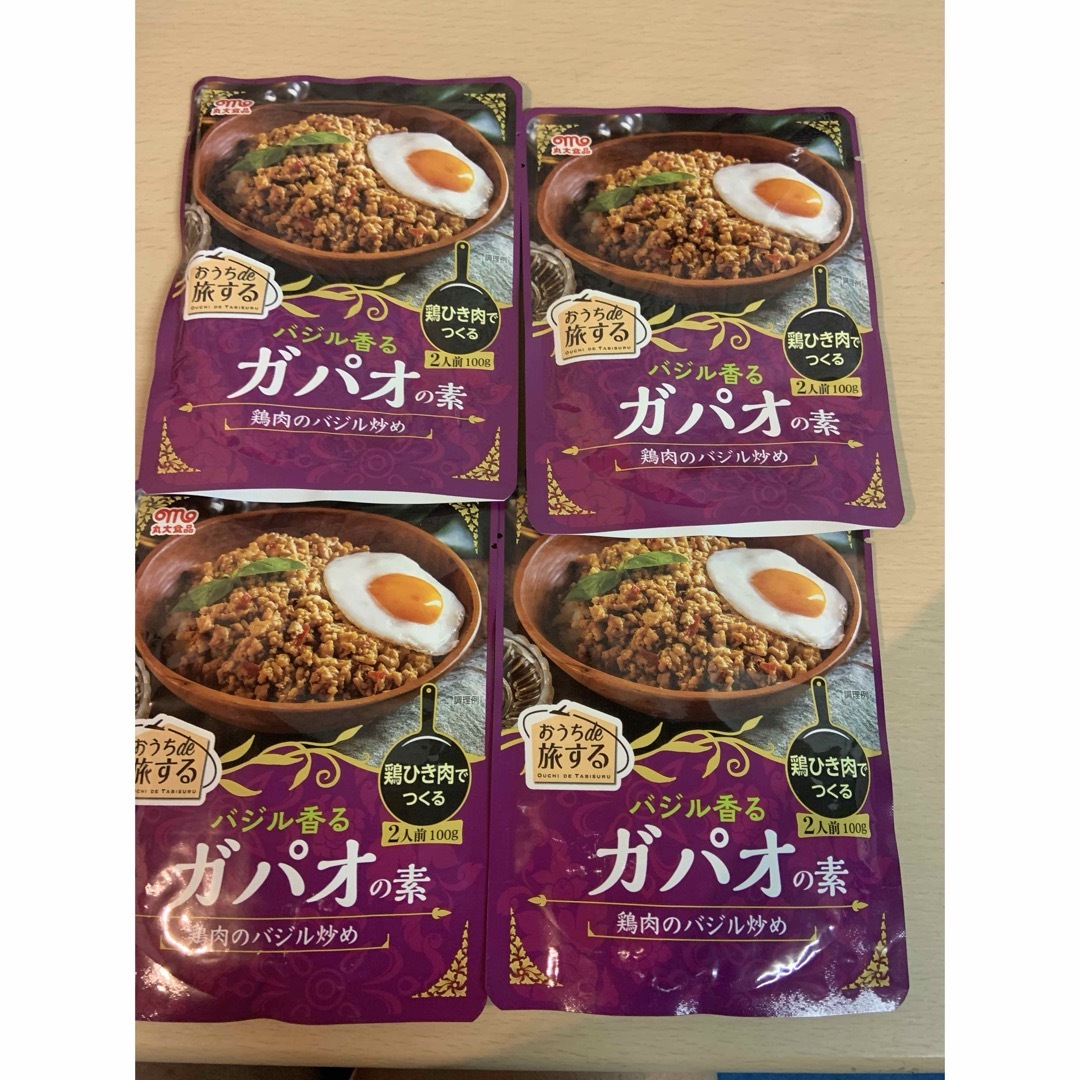 丸大食品(マルダイショクヒン)の【残りわずか】おうちde旅する ガパオの素  2人前✖️4個 食品/飲料/酒の加工食品(レトルト食品)の商品写真