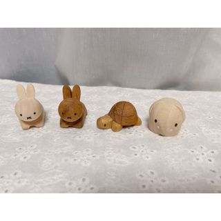ミッフィー(miffy)のミッフィー木製箸置き　箸置き　miffy  4個セット(カトラリー/箸)