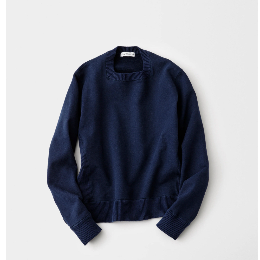 MY WEAKNESS   Zoey Sweat  ネイビー xs レディースのトップス(トレーナー/スウェット)の商品写真