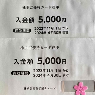 ニシマツヤ(西松屋)の西松屋　株主優待　10000円(ショッピング)