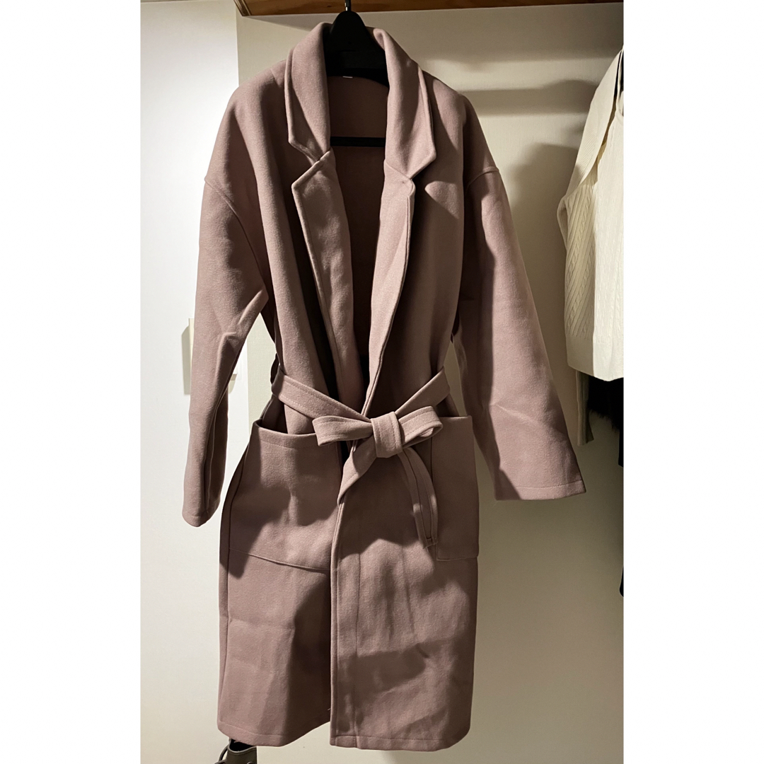 オーバーサイズガウンコート レディースのジャケット/アウター(ロングコート)の商品写真
