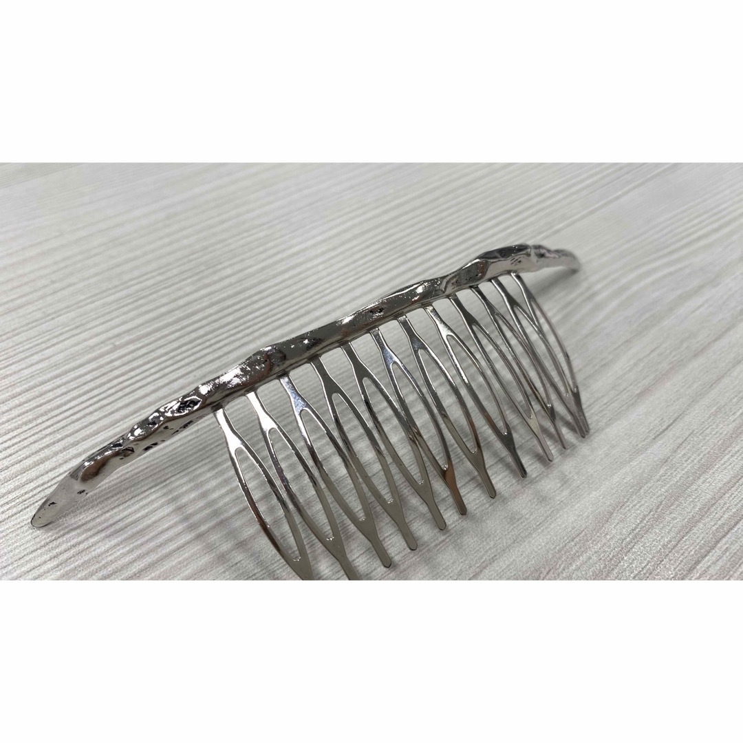 PLUIE(プリュイ)のプリュイ　ネイキッドコーム　シルバー　PLUIE NAKED COMB レディースのヘアアクセサリー(バレッタ/ヘアクリップ)の商品写真