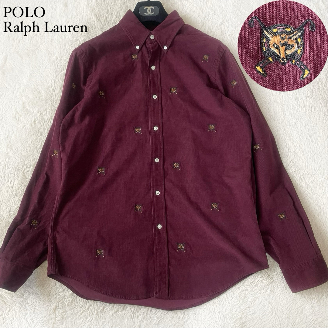 POLO RALPH LAUREN(ポロラルフローレン)の極美品　ラルフローレン　コーデュロイシャツ　きつね刺繍　エンブロイダリーシャツ メンズのトップス(シャツ)の商品写真