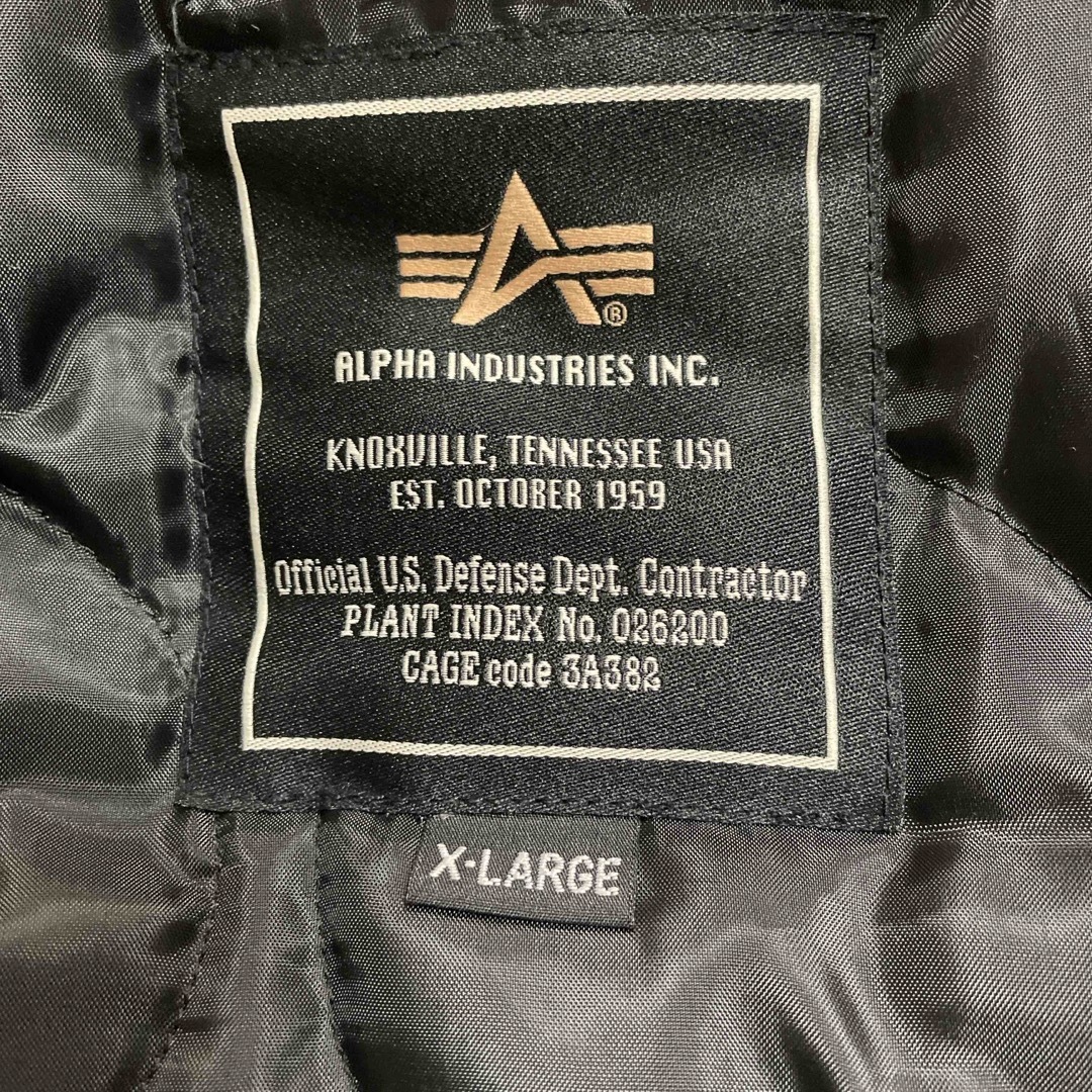 ALPHA INDUSTRIES(アルファインダストリーズ)のやまじん　様専用　　　ALPHA フーテッドリブジャケット　サイズXL メンズのジャケット/アウター(ミリタリージャケット)の商品写真