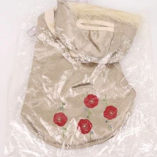 わんくろ 未使用 小型犬用ウエア ペット服 花柄 SSサイズ 京都くろちく ベージュ wankuro(その他)