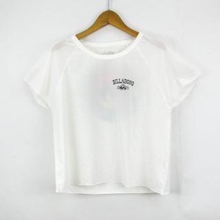 ビラボン(billabong)のビラボン 半袖Tシャツ ロゴT バックプリント スポーツウエア レディース Mサイズ ホワイト BILLABONG(Tシャツ(半袖/袖なし))