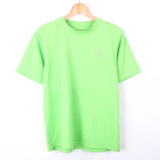 カッパ(Kappa)のカッパ 半袖Tシャツ バックロゴT スポーツウエア メッシュ メンズ Lサイズ グリーン Kappa(Tシャツ/カットソー(半袖/袖なし))