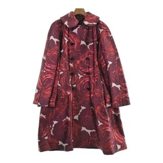 コムデギャルソン(COMME des GARCONS)のCOMME des GARCONS コート（その他） XS 赤x紫x白(総柄) 【古着】【中古】(その他)